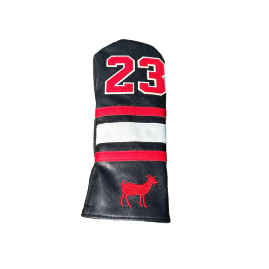 BNG & Co. Fairway Wood Headcover "Jordan 23" Black / Red / White
