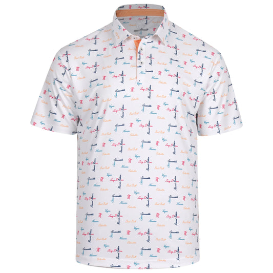 Swannies Polo Barber White