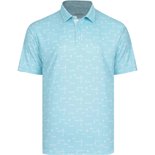 Swannies Polo Barber Aqua