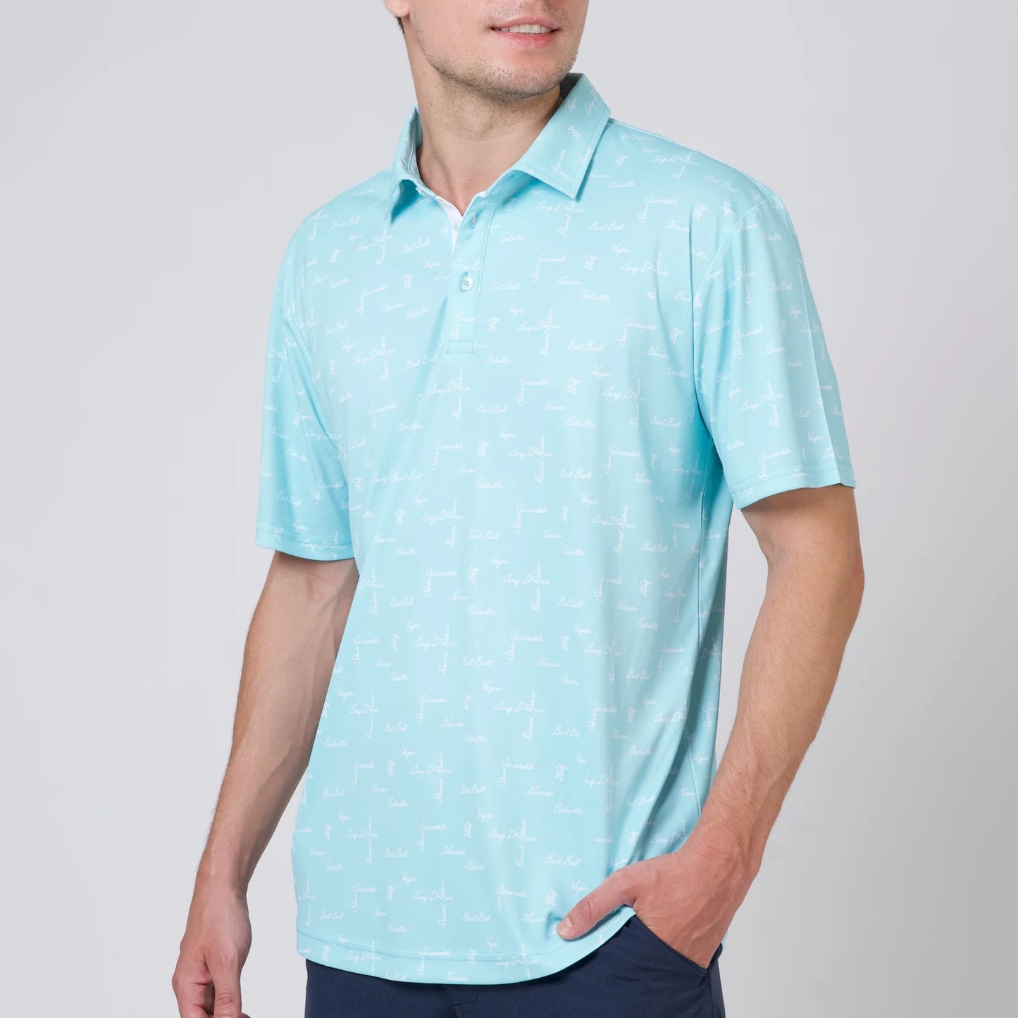 Swannies Polo Barber Aqua